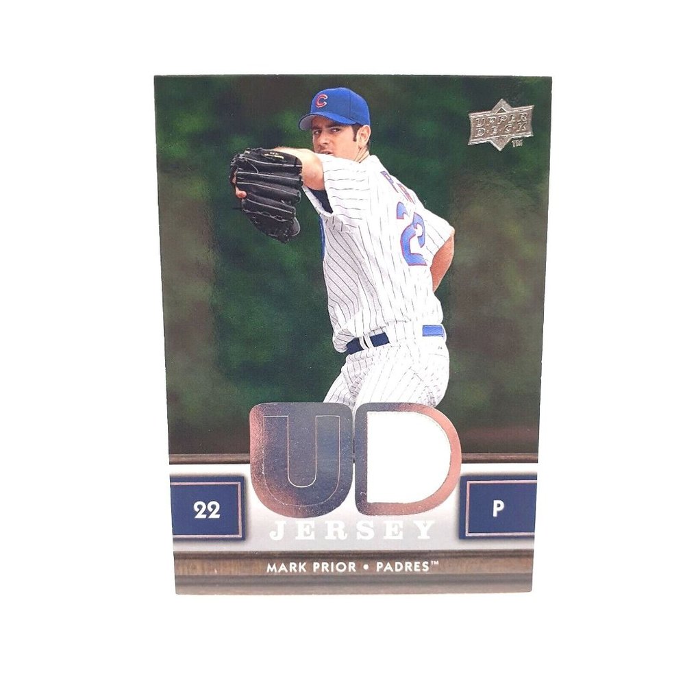 Mark Prior Padres Baseball Card UDJ MP 2008 Upper Deck UD Game Jersey Series 2